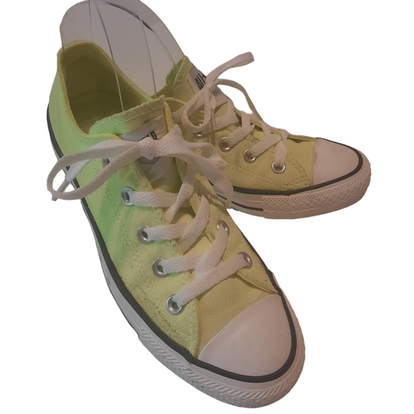 Converse Low Top Light Neon Yellow Lemonade Sneakers - Picture 5 of 12